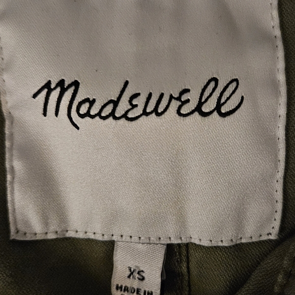 Madewell Outbound Army Green Field Utility Cargo Jacket Women's Size XS - Picture 5 of 10